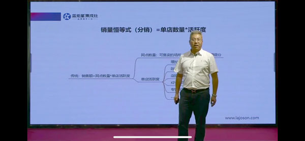 副總經(jīng)理兼營銷中心總經(jīng)理姚建永先生作藍炬星盈利模式分享